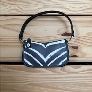 Coach Black and White Zebra Shoulder Bag